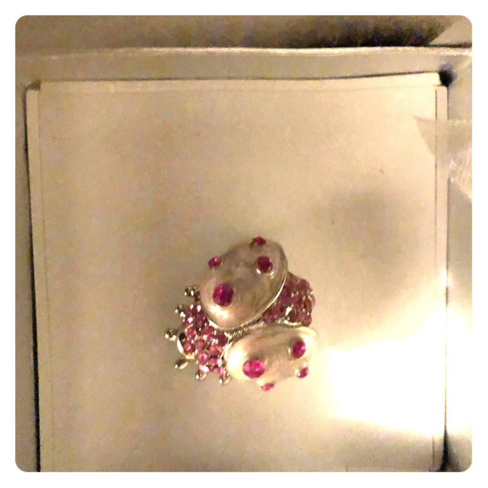 Silver and Hot Pink Bumble Bee